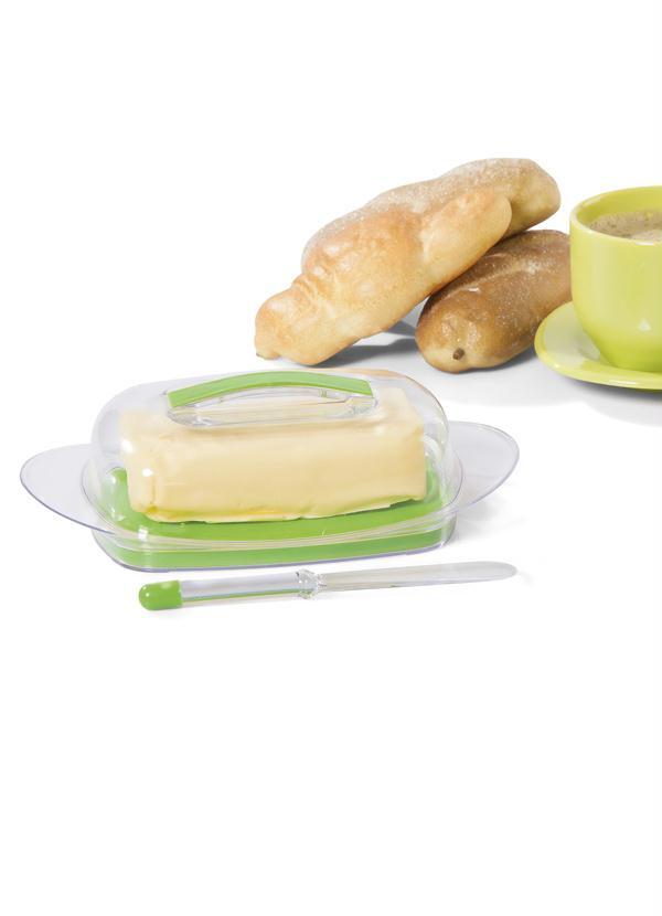 Lar e Lazer - Mantegueira com Espátula Transparente e Verde