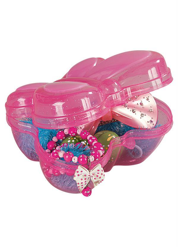 Lar e Lazer - Porta Objetos com Formato de Borboleta Glitter