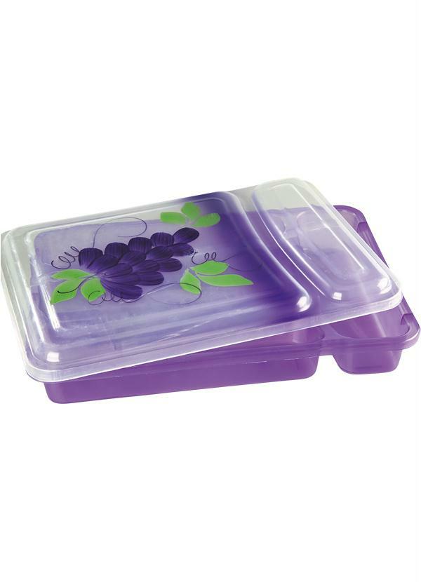 Lar e Lazer - Porta Talheres Roxo com Tampa