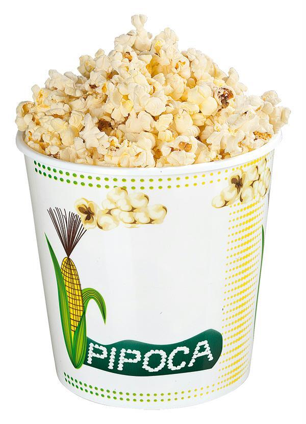 Lar e Lazer - Pote Branco para Pipoca 2,5 Litros