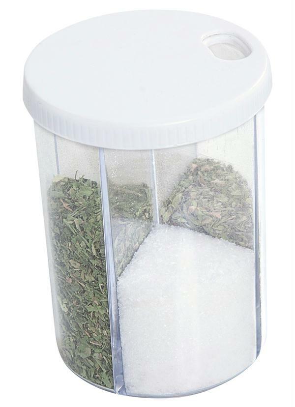 Lar e Lazer - Pote para Temperos com 4 Divisorias