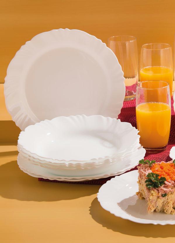 Lar e Lazer - Jogo de Jantar 16 Peças Branco 2