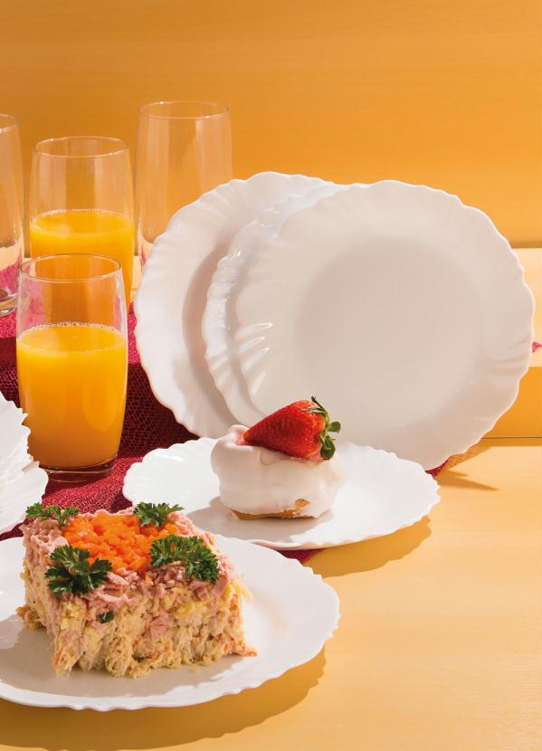 Lar e Lazer - Jogo de Jantar 16 Peças Branco 3