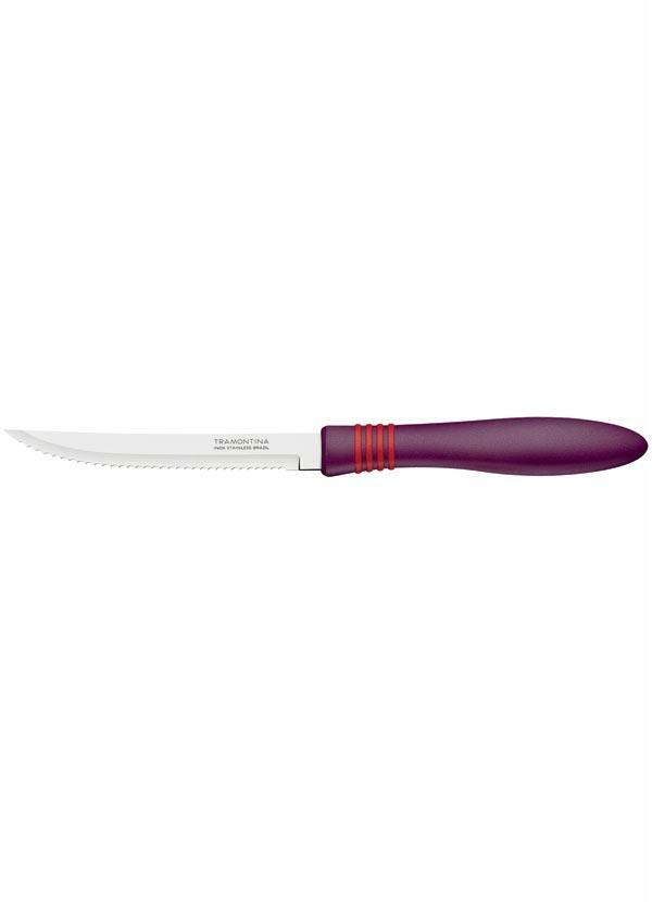 Tramontina - Faca de Churrasco com Serra Tramontina Roxo 28cm