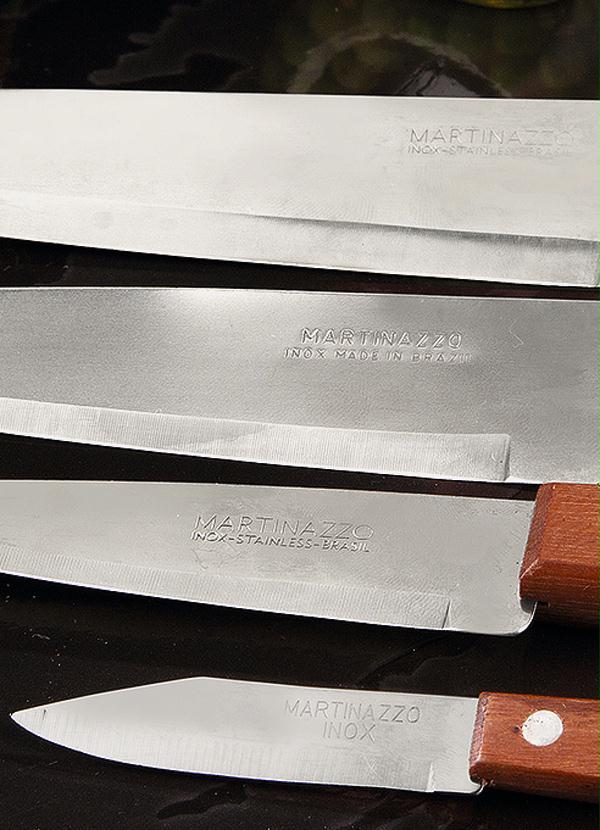 Lar e Lazer - Kit Facas com Cabo de Madeira 4 Peças 2