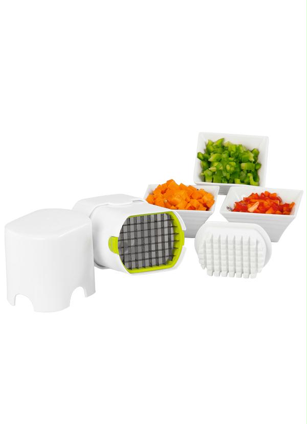 Lar e Lazer - Mini Cortador de Legumes Branco e Verde 2