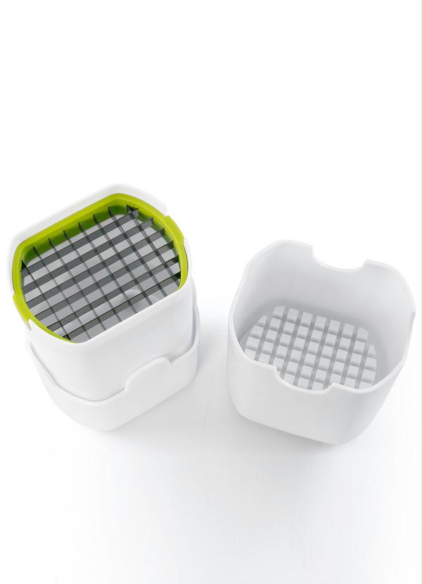 Lar e Lazer - Mini Cortador de Legumes Branco e Verde 4