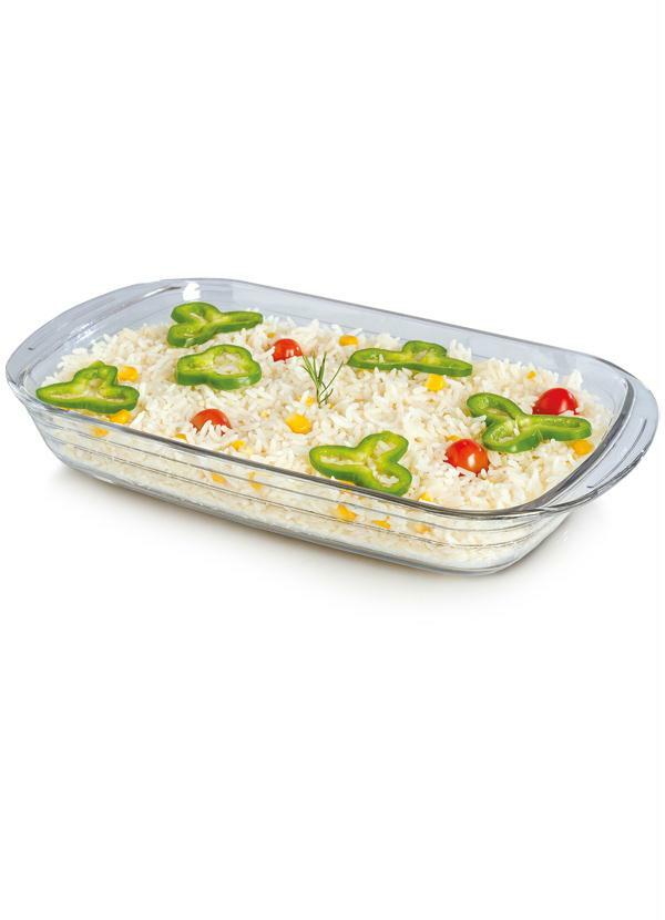 Lar e Lazer - Travessa Retangular de Vidro 33 X 20 X 5 cm
