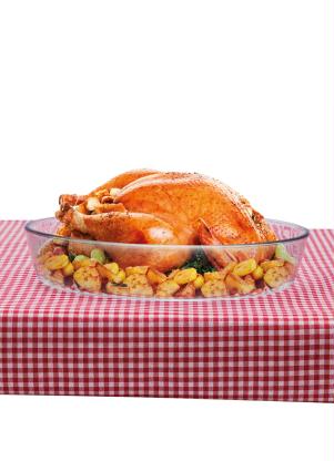 Marinex - Assadeira Oval Em Vidro 2,4 L - MARINEX