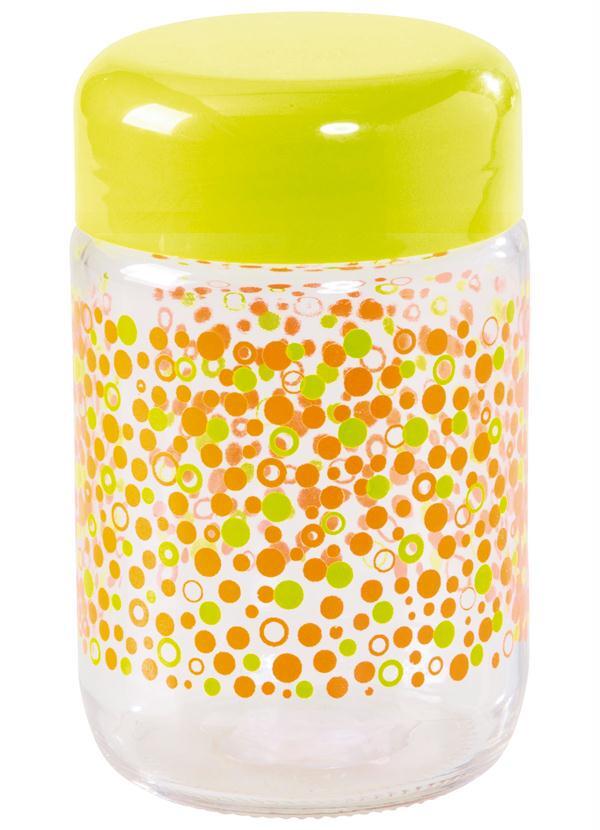 Lar e Lazer - Pote de Vidro Decorado 590ml