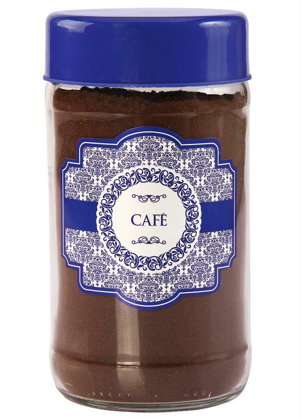 Lar e Lazer - Pote de Vidro Estampa Portuguesa Café 800ml