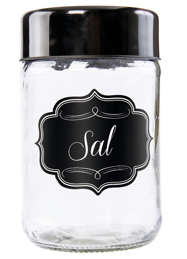 Lar e Lazer - Pote de Vidro para Sal Transparente