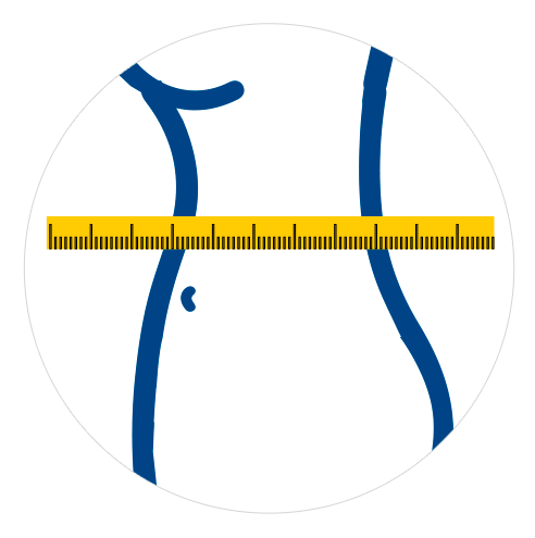 imagem para medir lateral do busto
