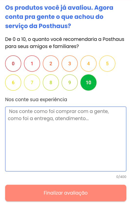 Tela de Avaliação 6